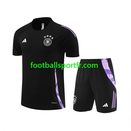 Allemagne Enfant Maillot d'entraînement Noir 2024